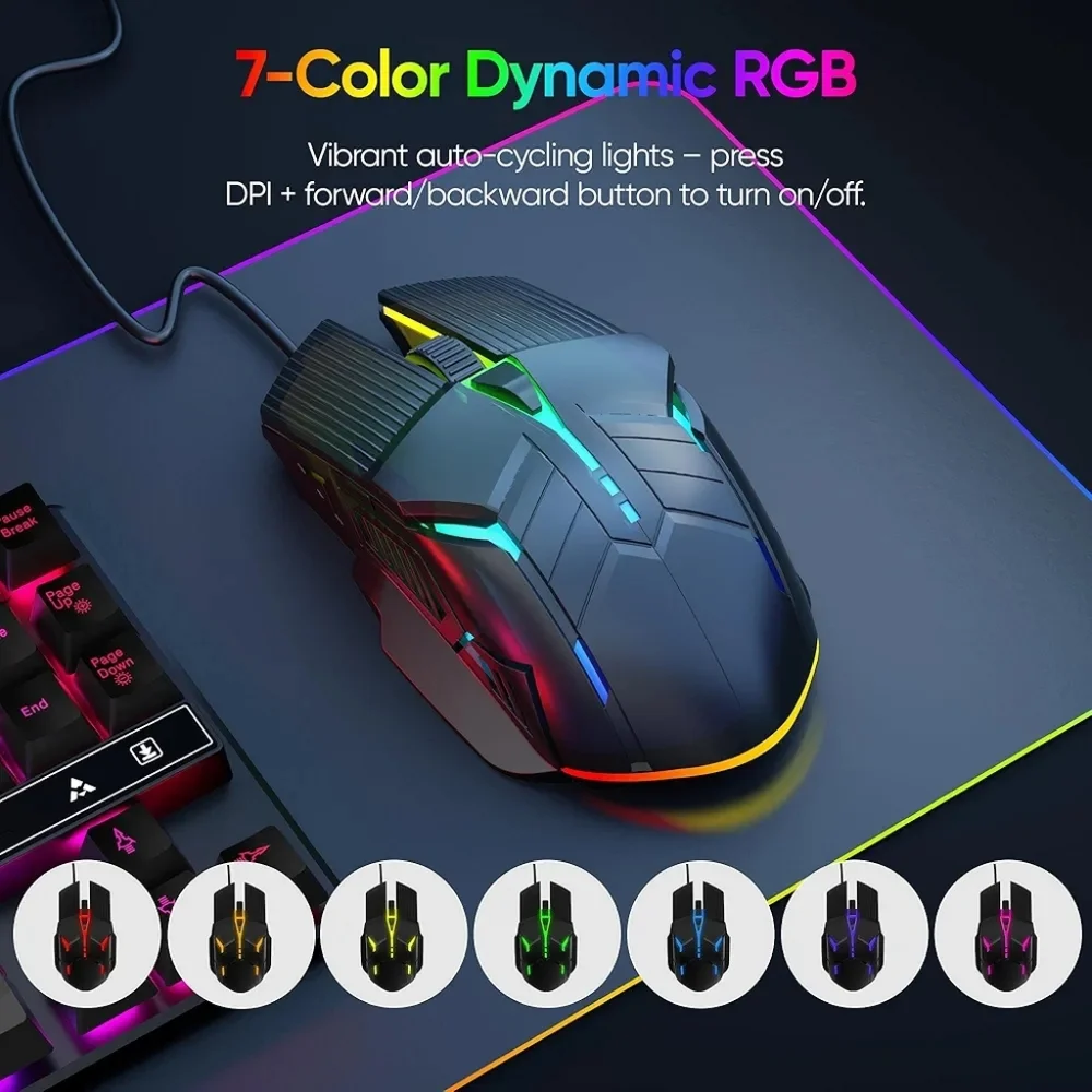RGB Gaming Mouse - Black